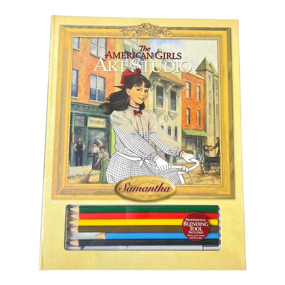 American Girl SAMANTHA ART STUDIO BOOK Activity Drawing Pencils Hirsch Hunt 2008 - Picture 4 of 4